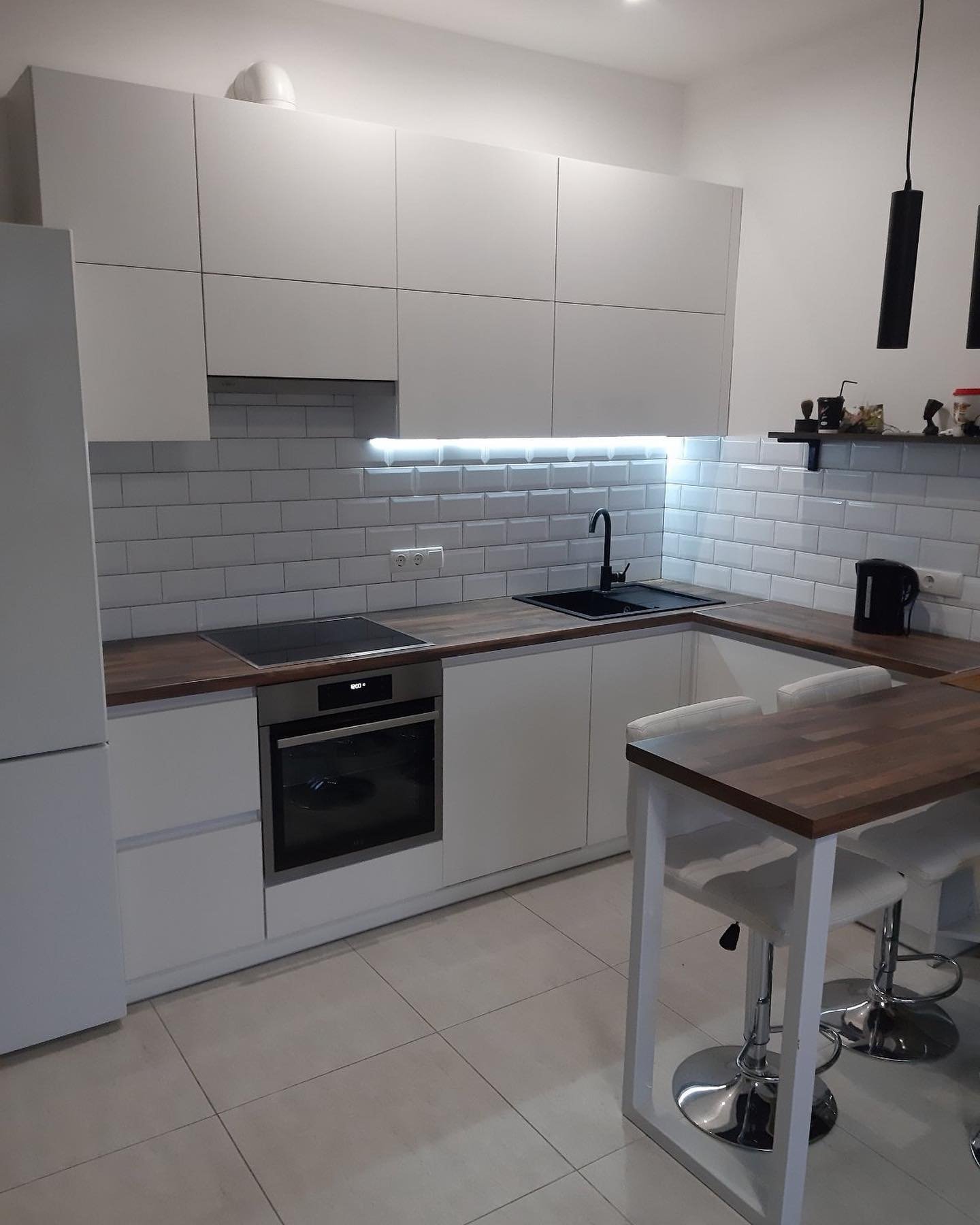 Custom furniture installation detail