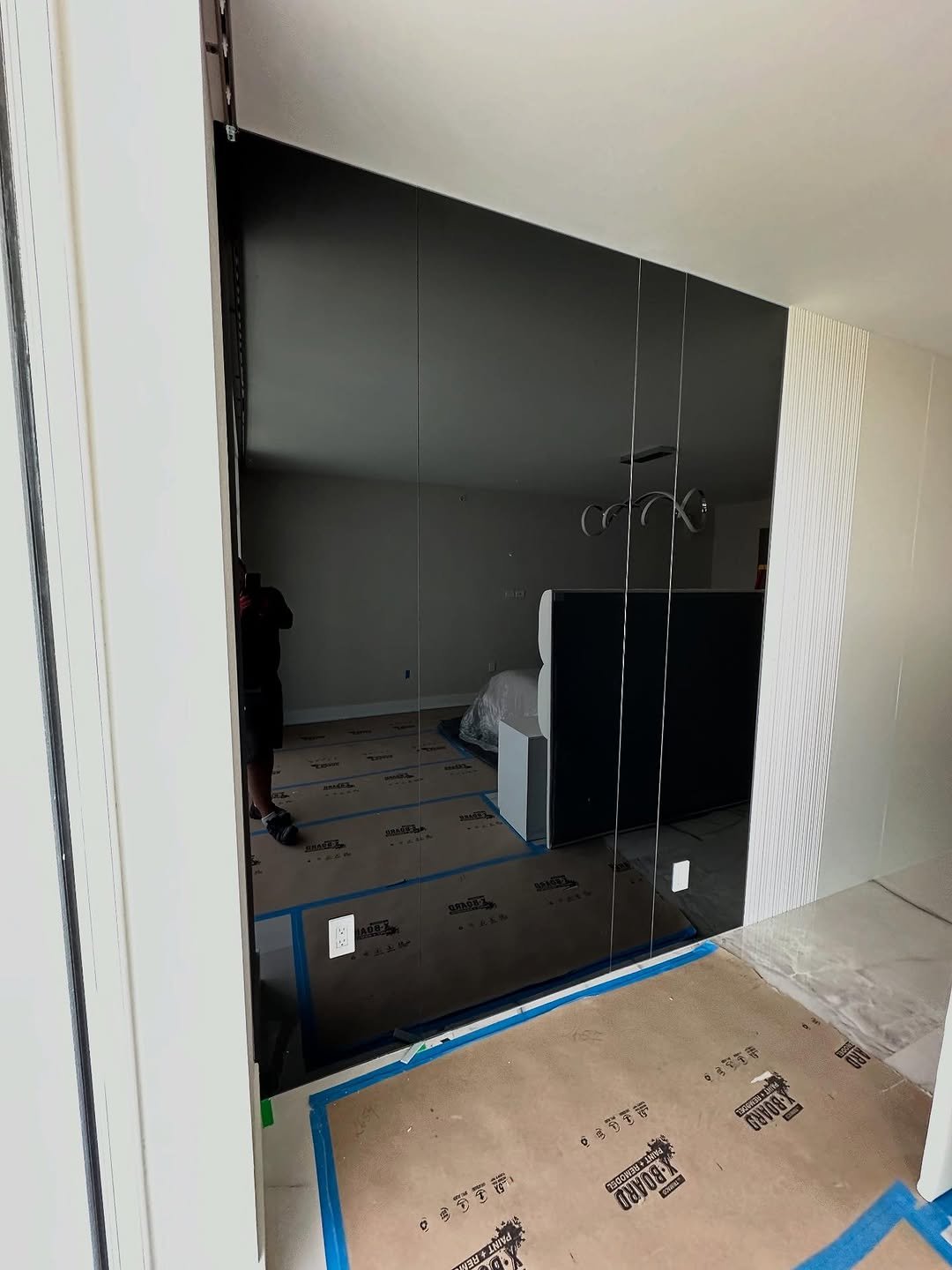 Custom glass railing