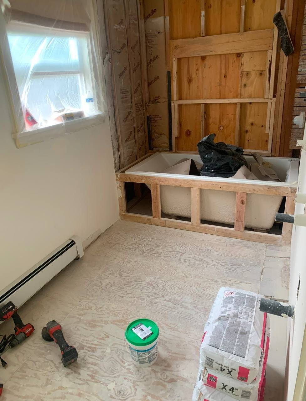 Facade renovation before photo