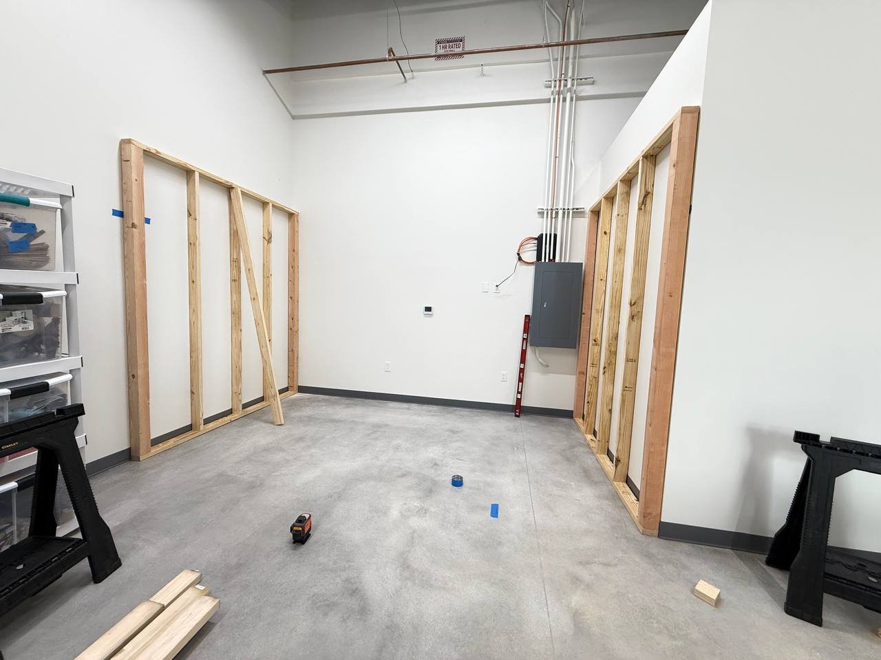 Entryway before detailing work